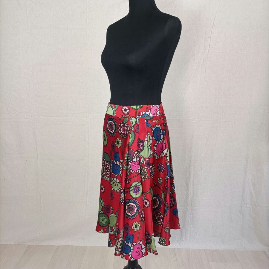Gonna bohostyle in seta Kenzo vintage - immagine 6