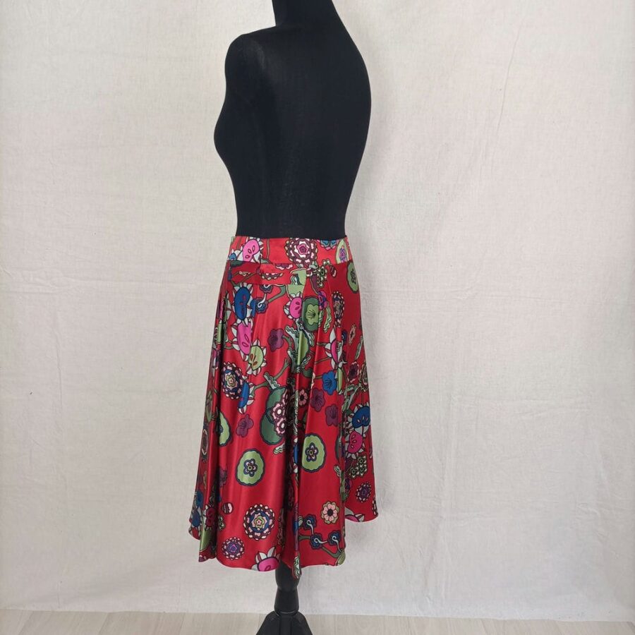 Gonna bohostyle in seta Kenzo vintage - immagine 7