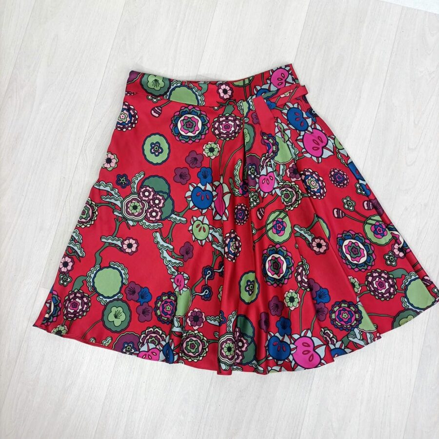 Gonna bohostyle in seta Kenzo vintage - immagine 8