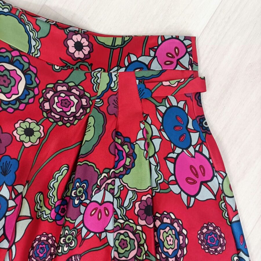 Gonna bohostyle in seta Kenzo vintage - immagine 3