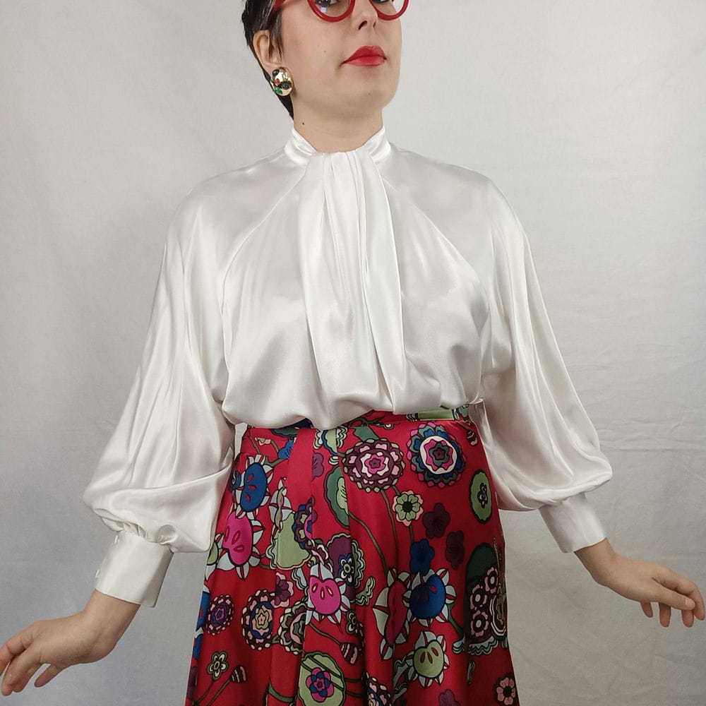 women 80s vintage shirt