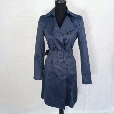 Trench blu donna