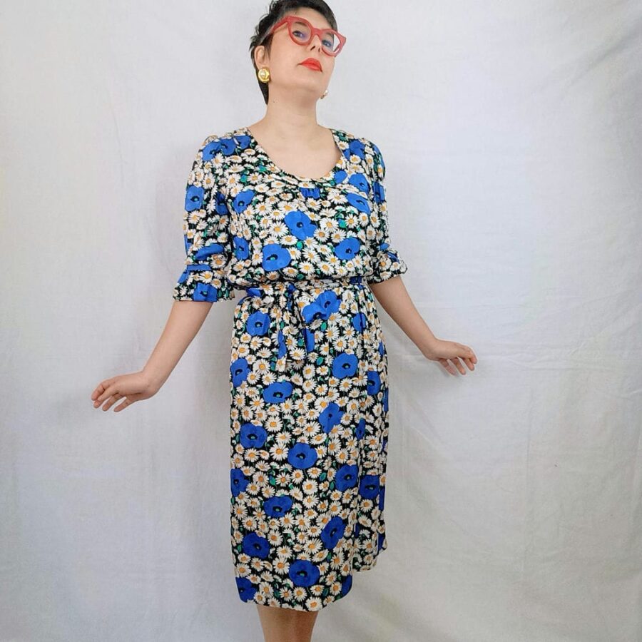 flower vintage dress