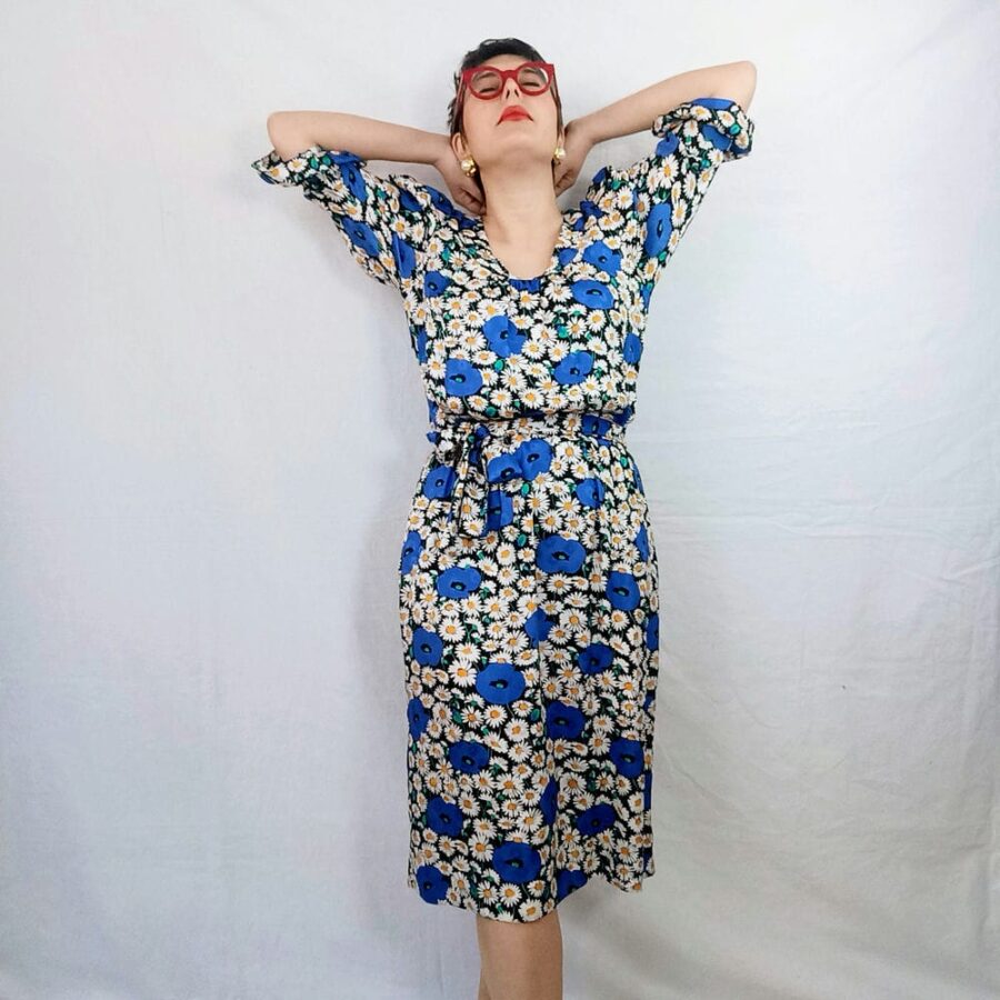 vestito vintage a fiori