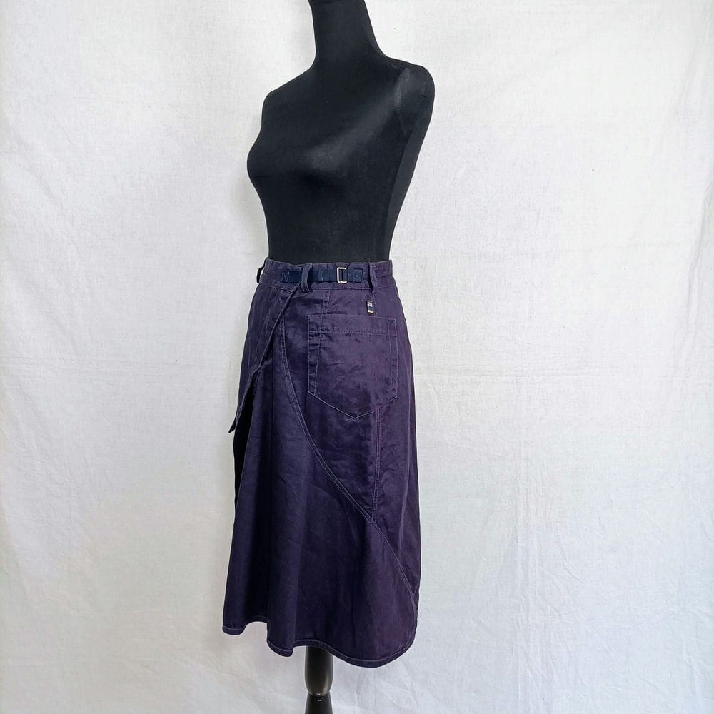 blue vintage skirt
