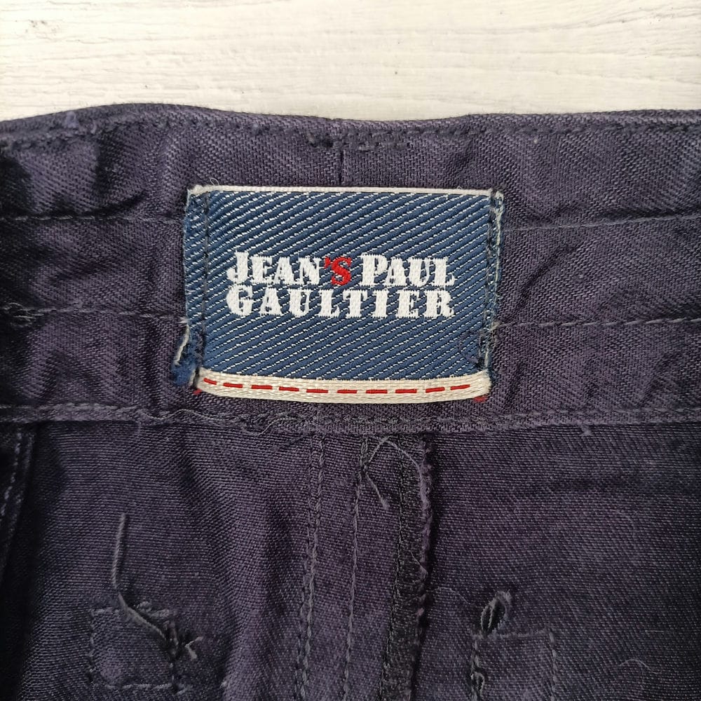 Jean Paul Gaultier gonna blu in cotone