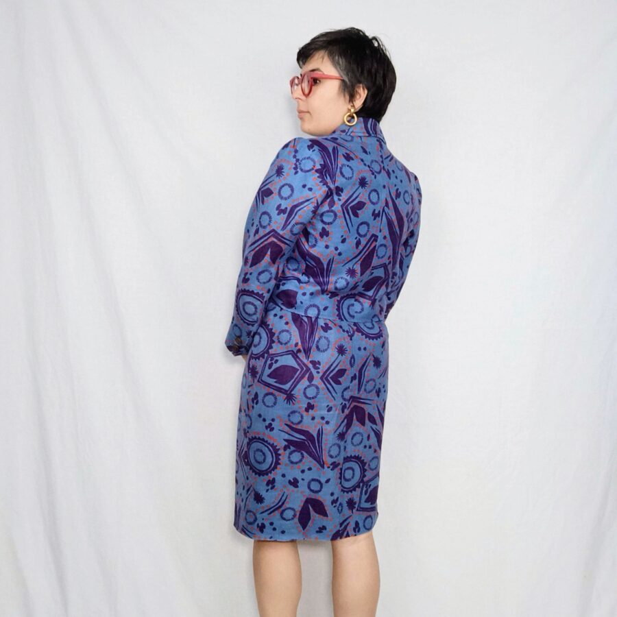 ysl linen dress
