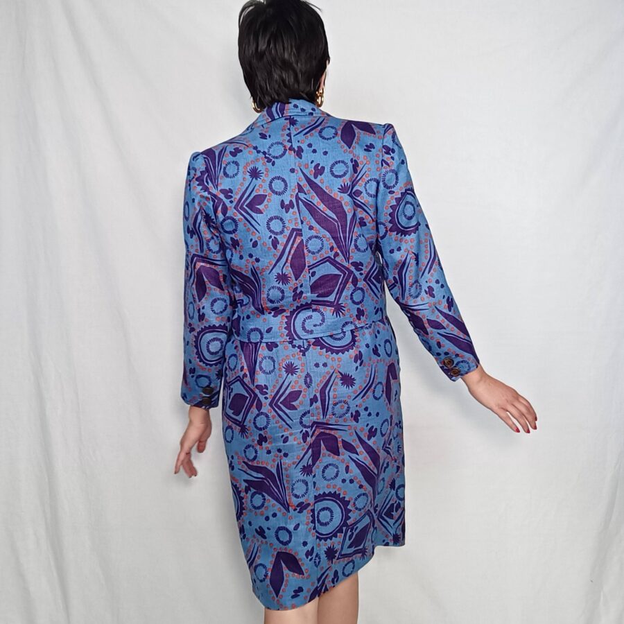 ysl linen suit