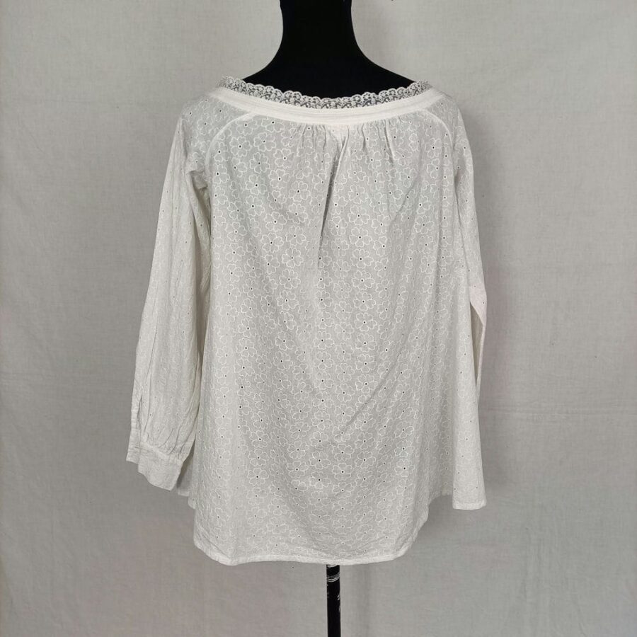 camicia bianca pizzo
