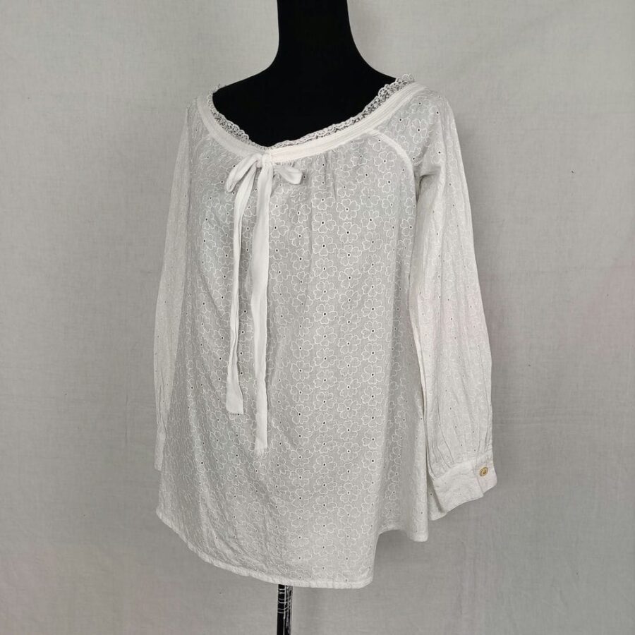 camicia pizzo sangallo