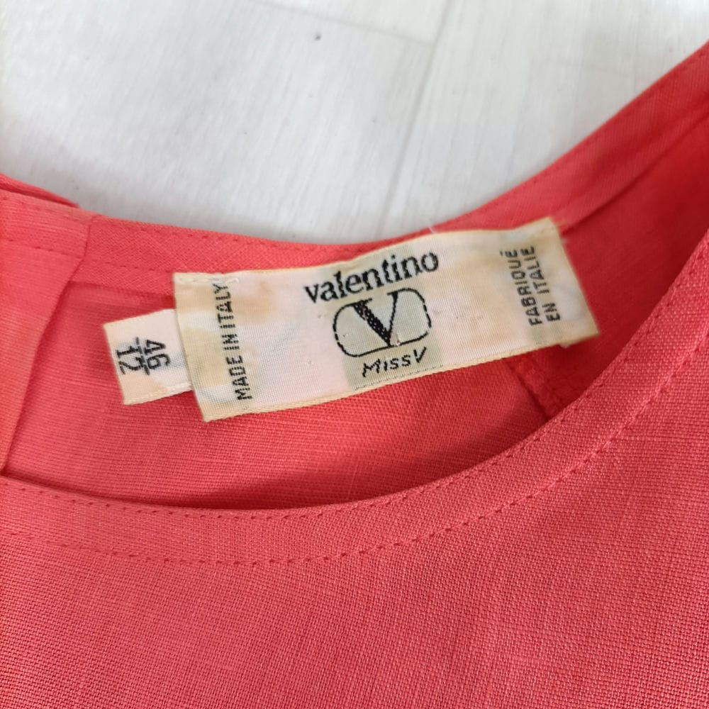 Camicia in lino arancione Valentino - immagine 3