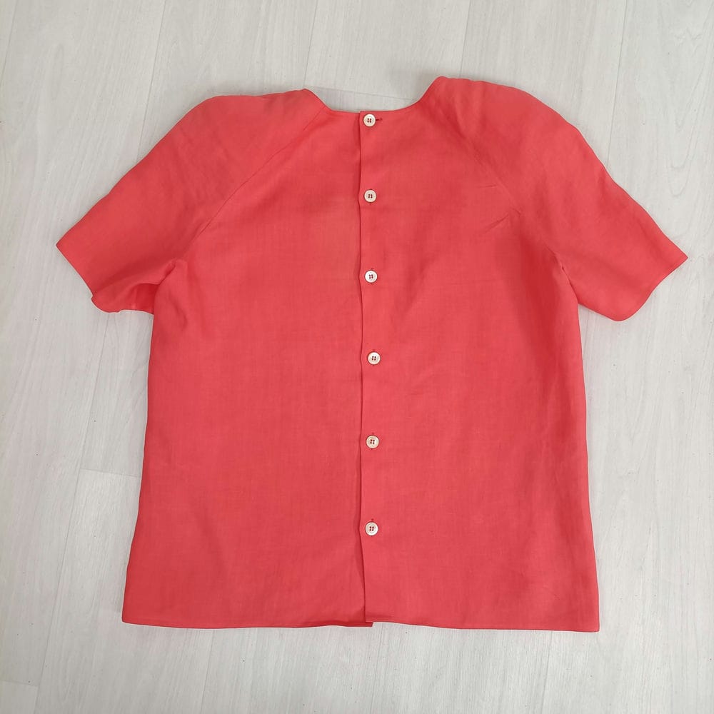 Camicia in lino arancione Valentino