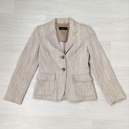 Giacca in lino beige