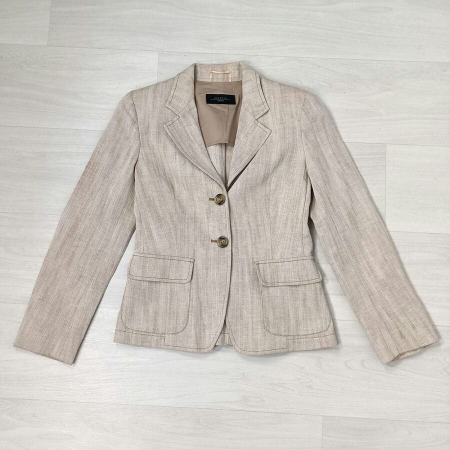 Giacca in lino beige