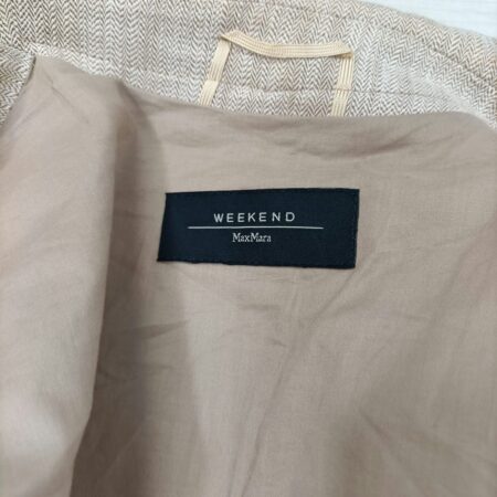 Giacca in lino beige Max Mara y2k