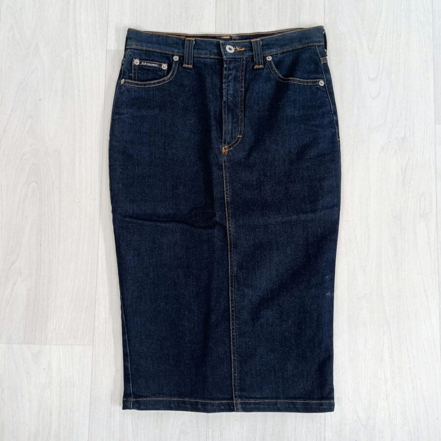 Gonna denim midi