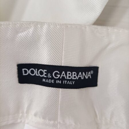 Pantaloni bianchi da donna Dolce & Gabbana y2k