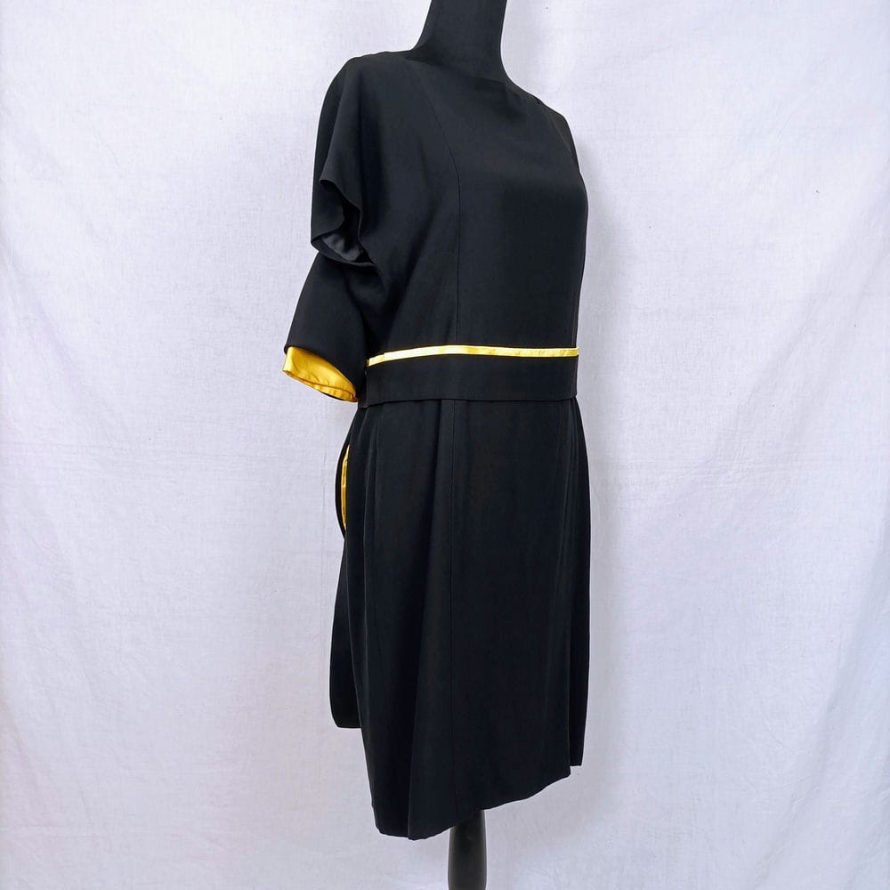 black cocktail dress