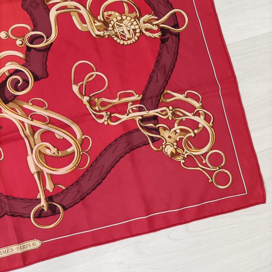vintage silk scarf hermes