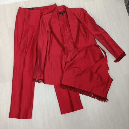 tailleur pantalone rosso Escada