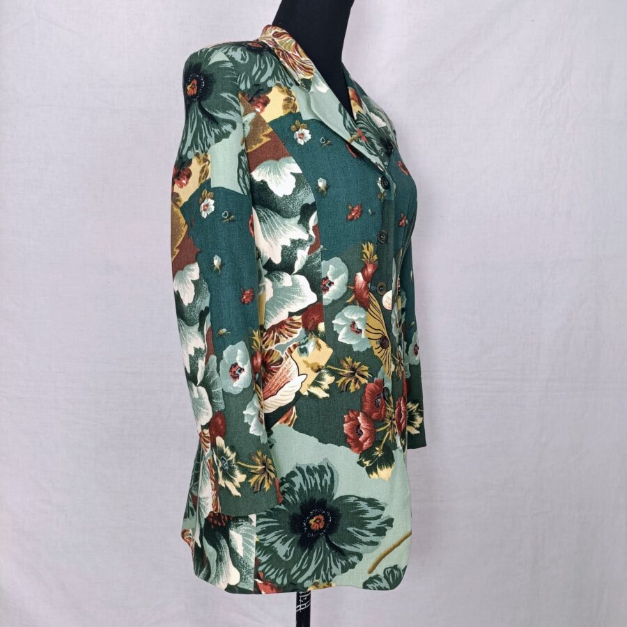 Giacca Kenzo da donna con fiori vintage 80s - immagine 5