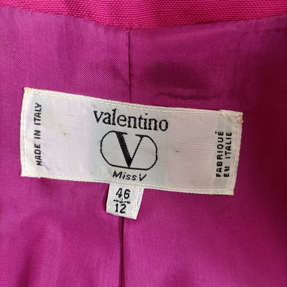 Tailleur rosa in seta Valentino 1980s - immagine 2