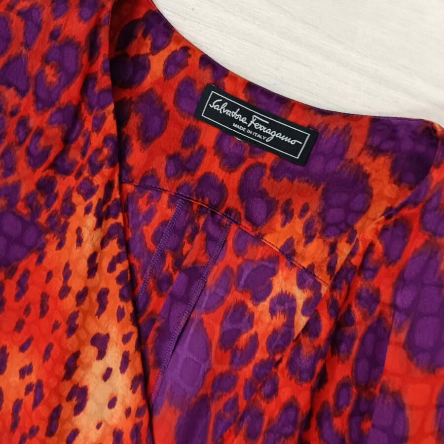 Vestito maculato y2k Salvatore Ferragamo - immagine 2