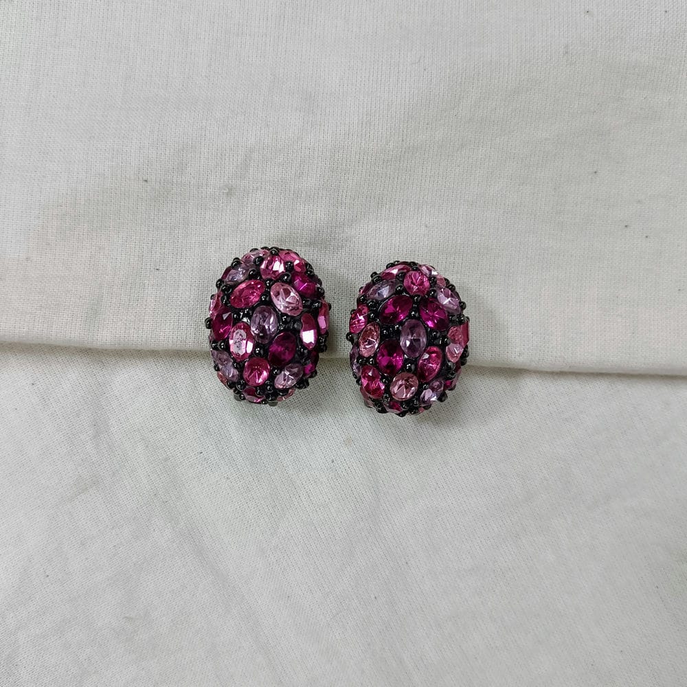 Kenneth Jay Lane orecchini rosa - immagine 3