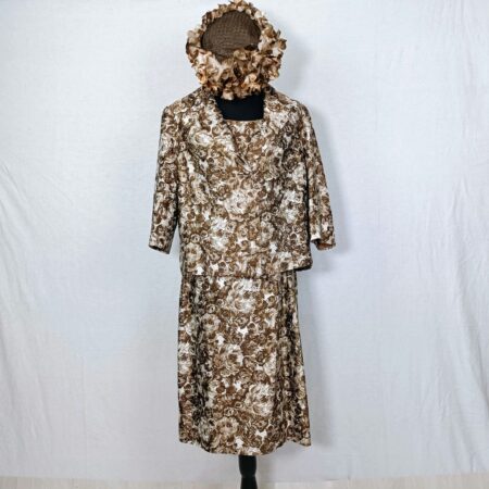 Vestito 50 con giacca e cappello abbinati