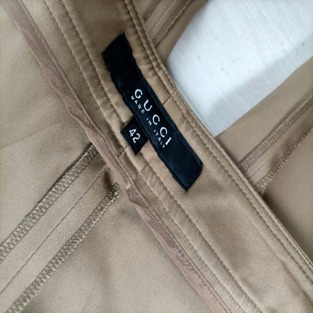 Pantaloni Gucci anni '90 color nocciola - immagine 5