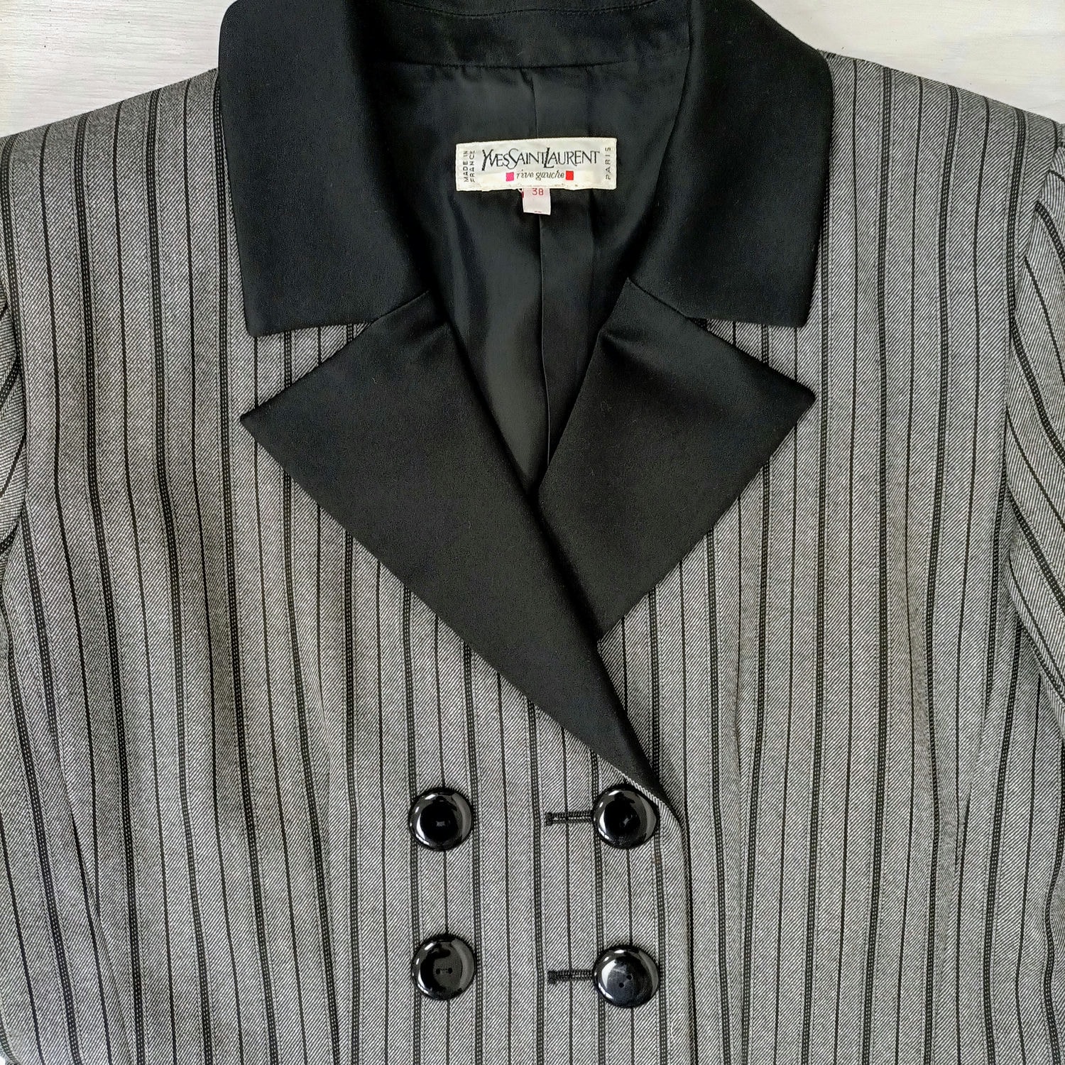 giacca gessata vintage