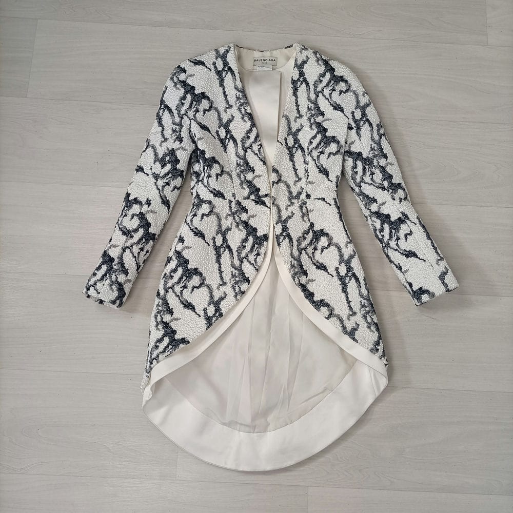 Alexander Wang Balenciaga giacca lunga Fall 2013 rtw - immagine 8