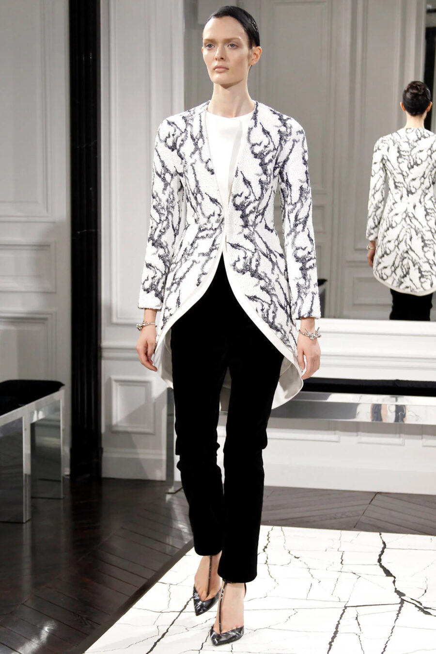 Alexander Wang Balenciaga giacca lunga Fall 2013 rtw - immagine 2