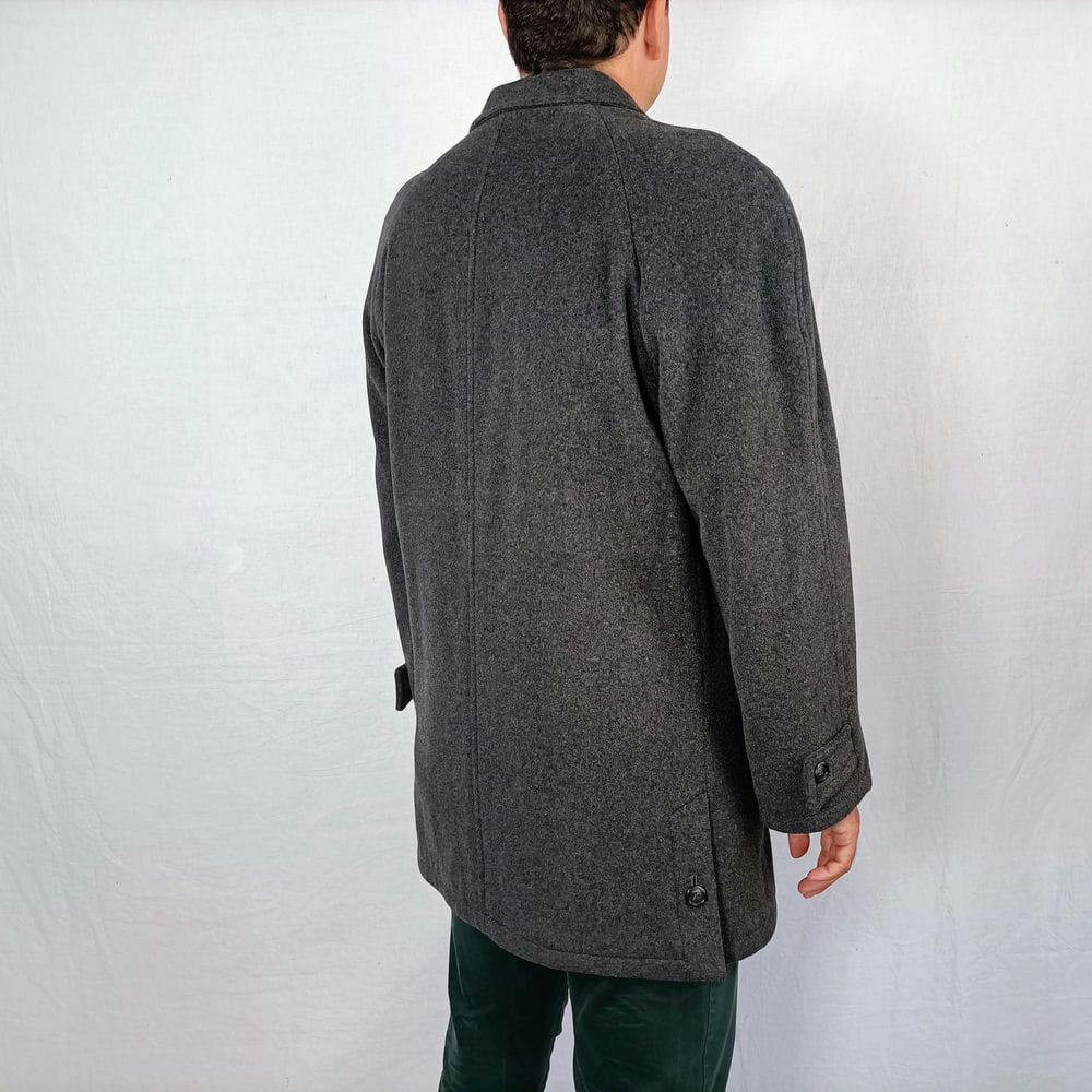 Cappotto vintage uomo grigio Pierre Cardin - immagine 5