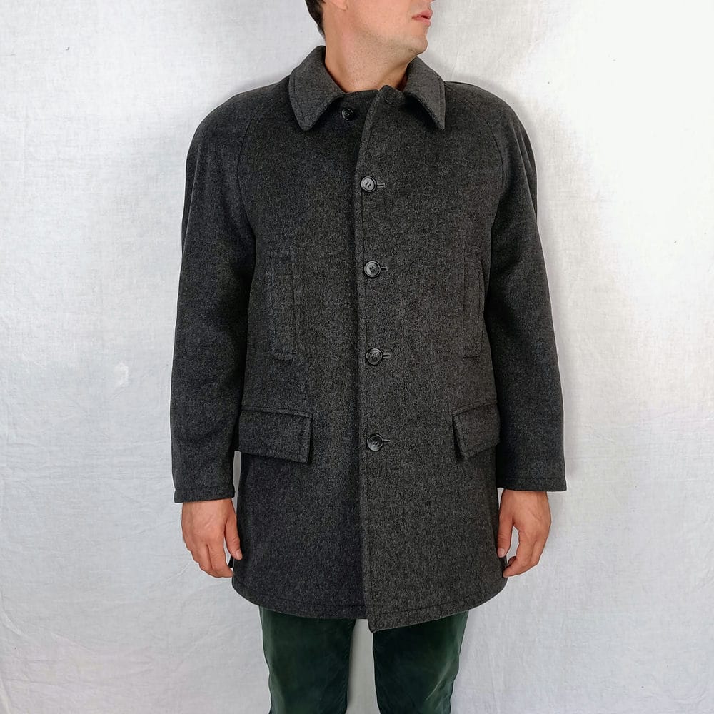 Cappotto vintage uomo grigio Pierre Cardin - immagine 4