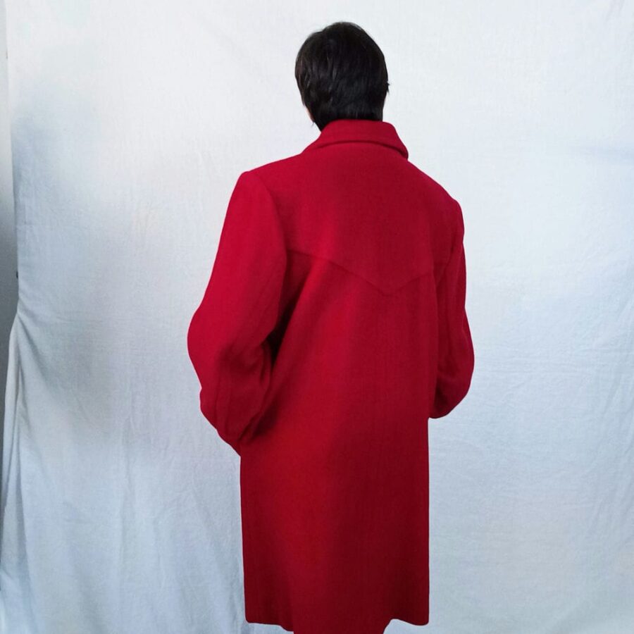 Cappotto magenta Yves Saint Laurent 1992 - immagine 5