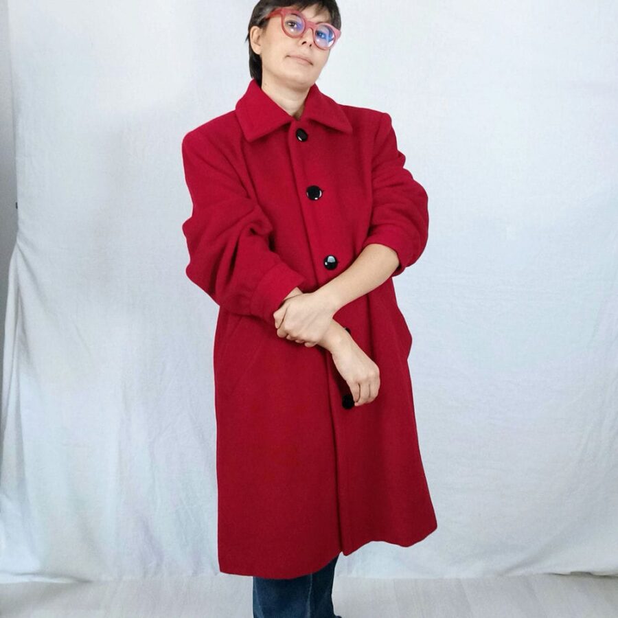 Cappotto magenta Yves Saint Laurent 1992 - immagine 6