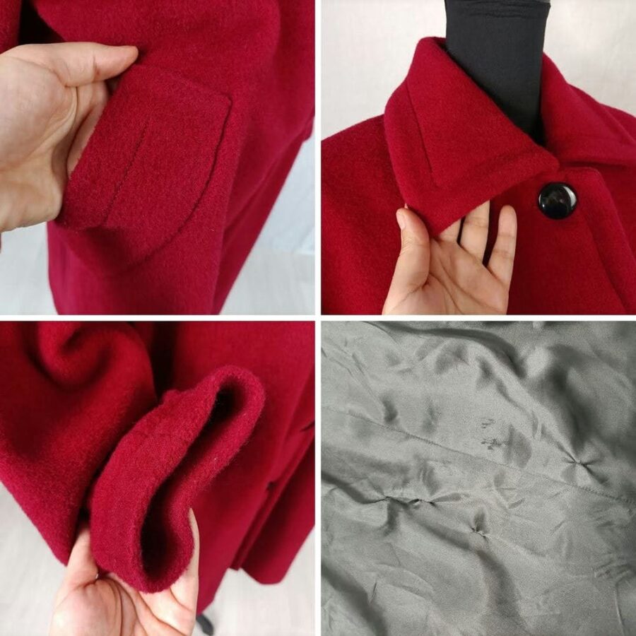 Cappotto magenta Yves Saint Laurent 1992 - immagine 8