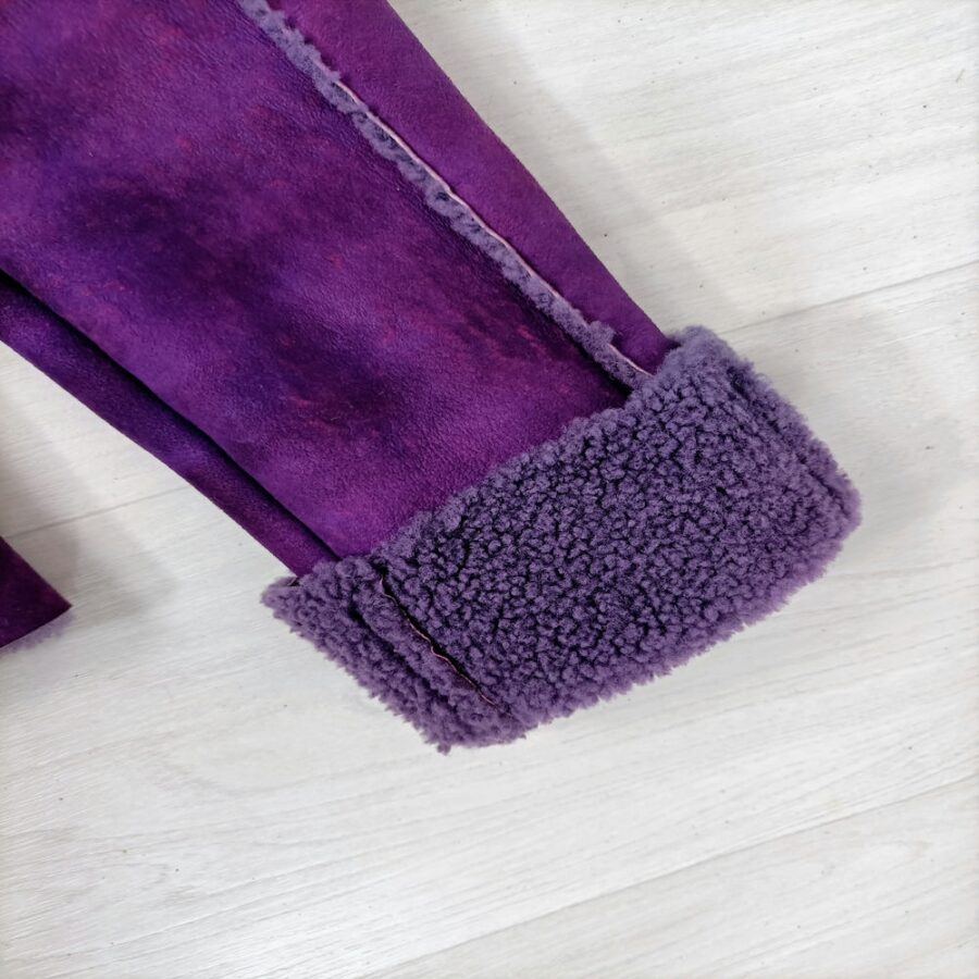 violet suede jacket