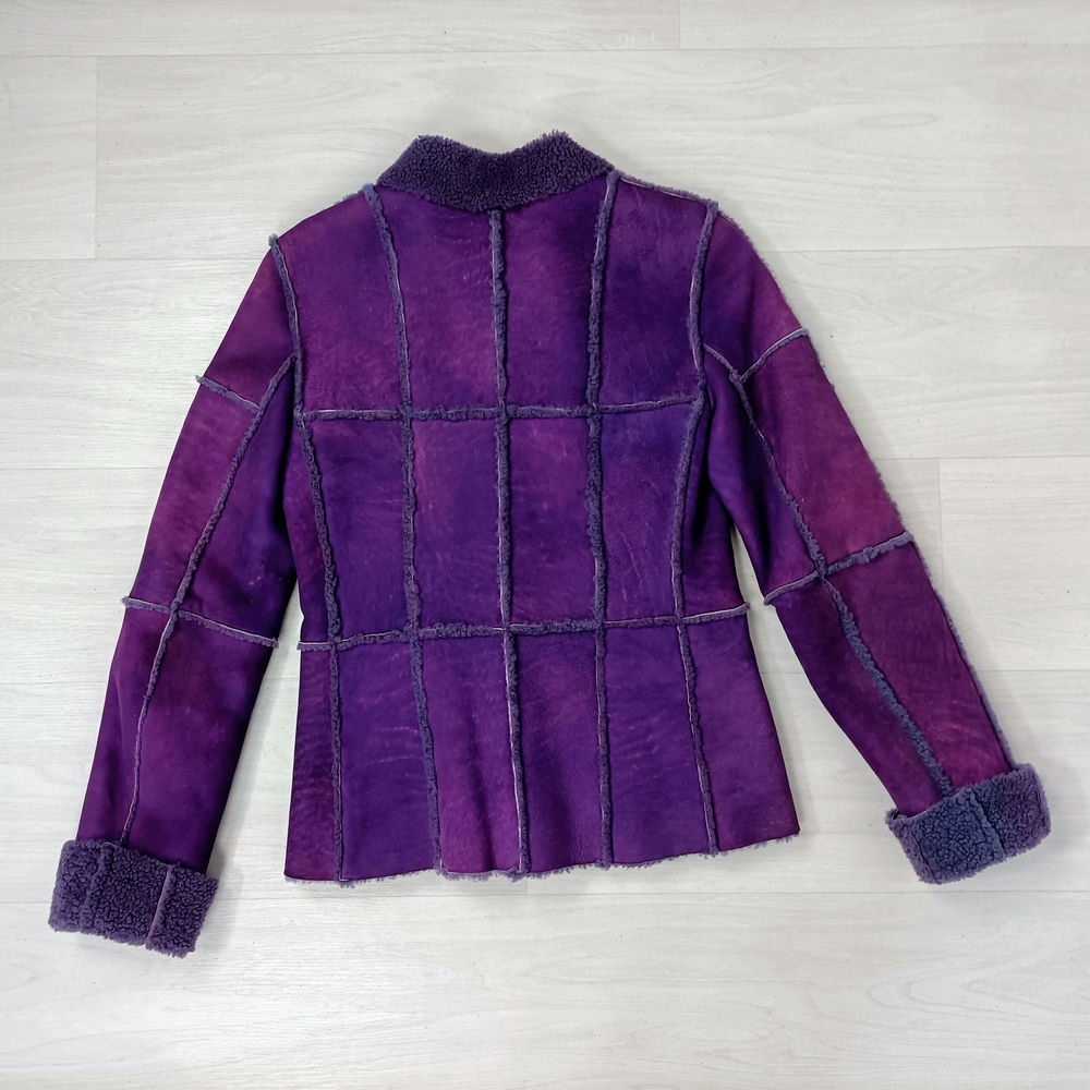 Purple suede jacket