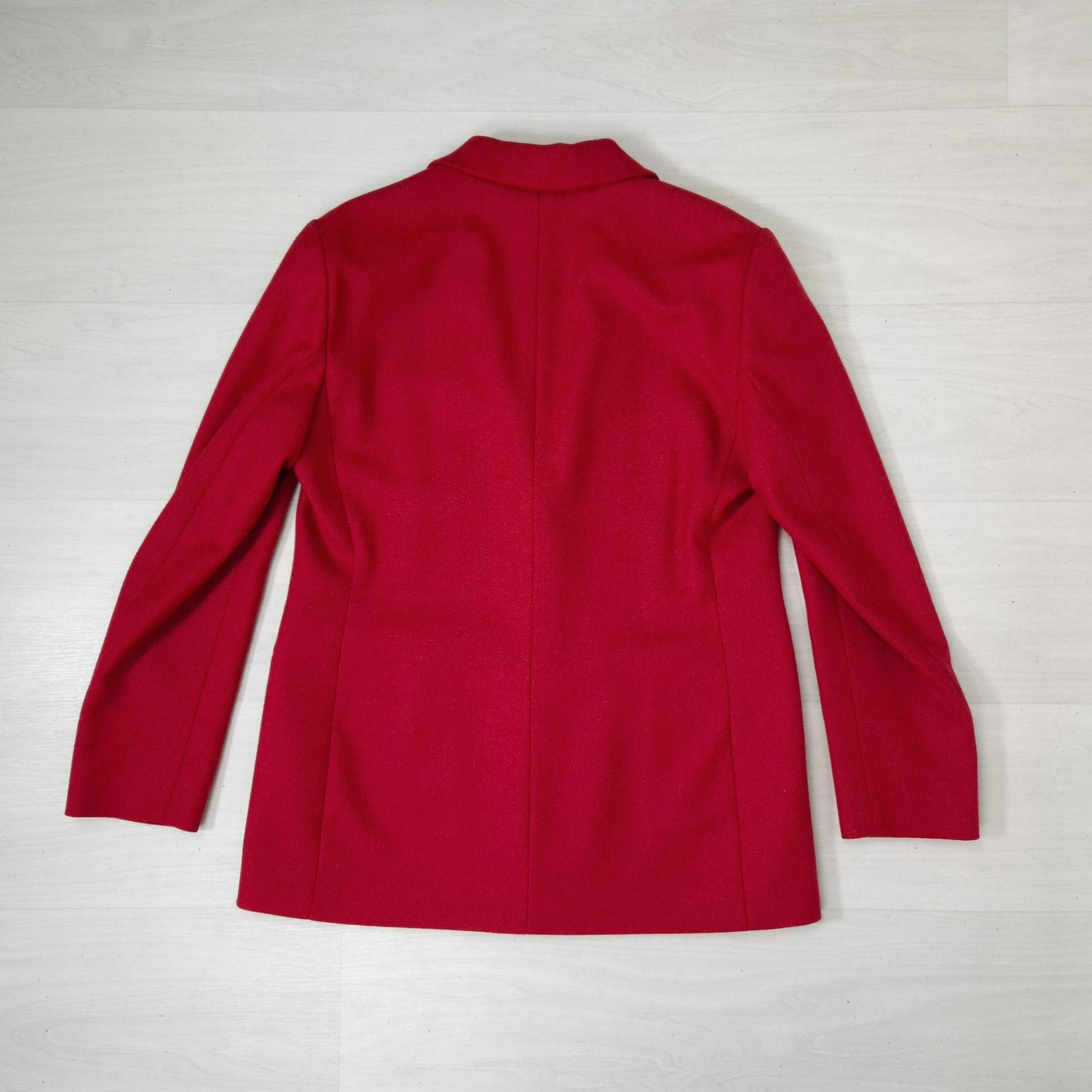 Giacca rossa in lana Blue Eagle Les Copains vintage 90s - immagine 3