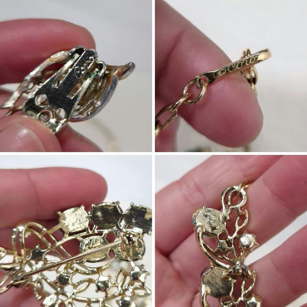 vintage jewel set 50s