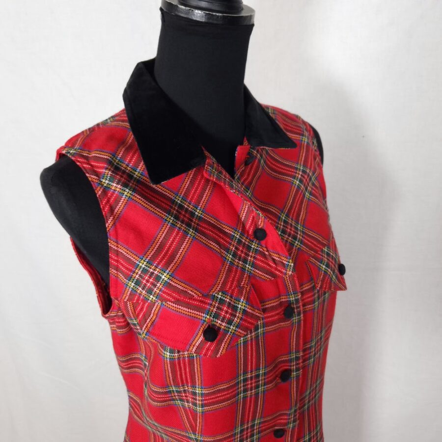 Vestito scozzese da donna Blumarine vintage 90s - immagine 7