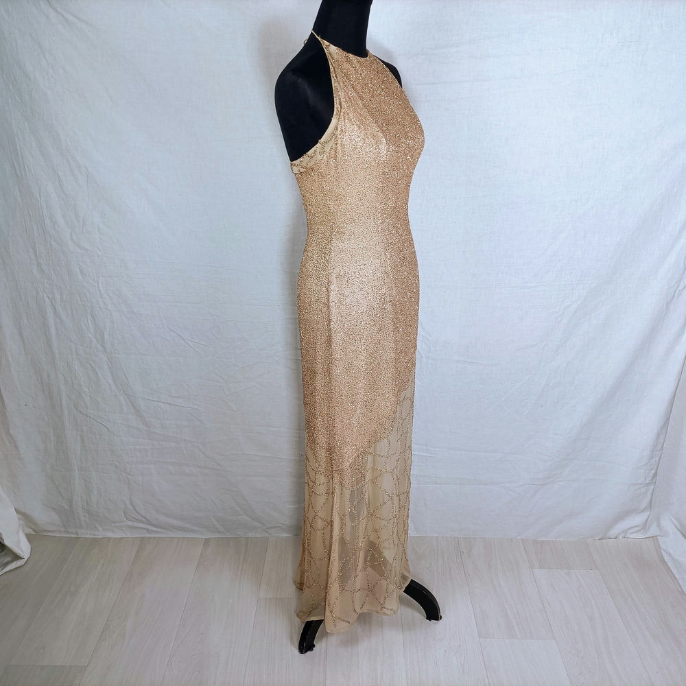 champagne formal dress