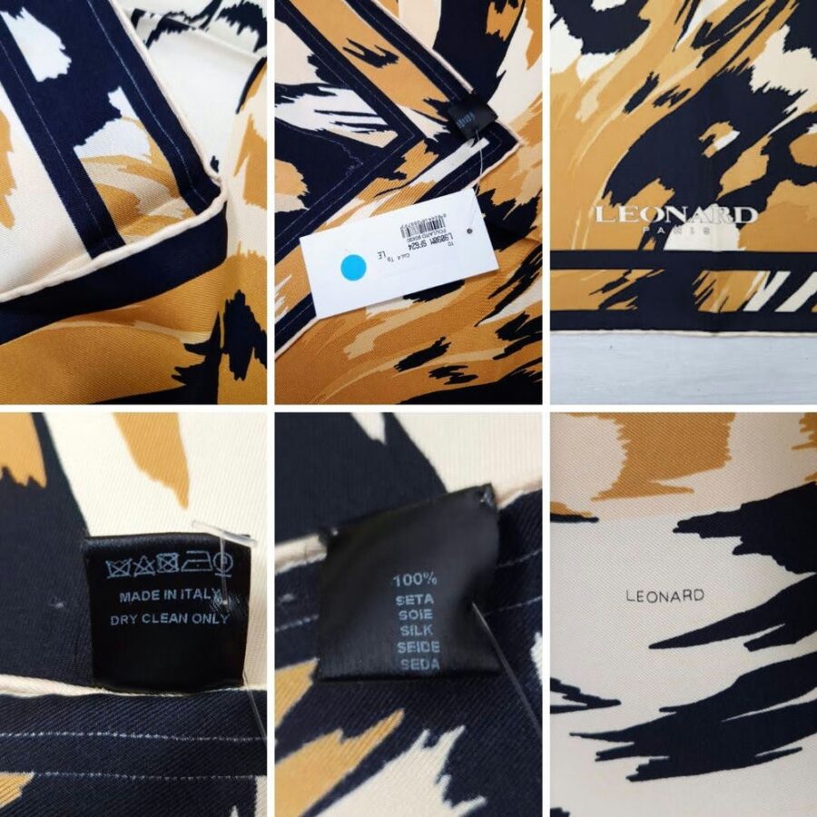 leonard paris silk scarf