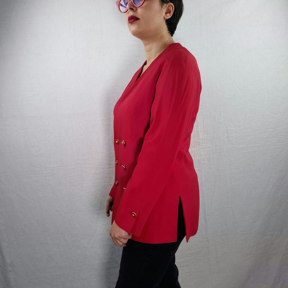 women red jacket