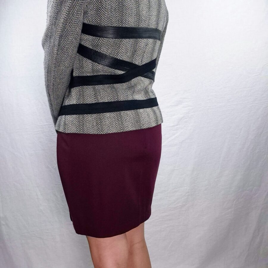 Mugler violet skirt