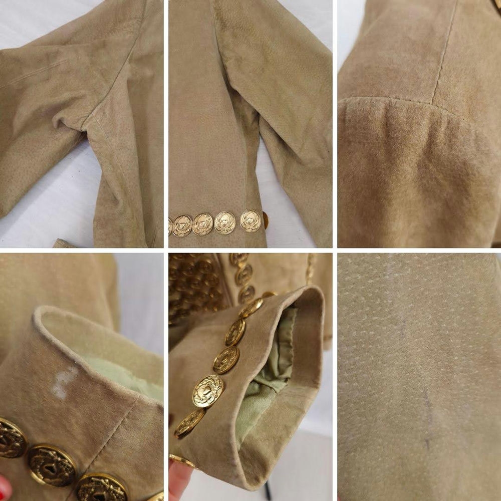 Moschino skirt suit with coins