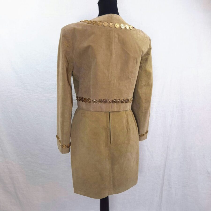 Tailleur in pelle Moschino 1991
