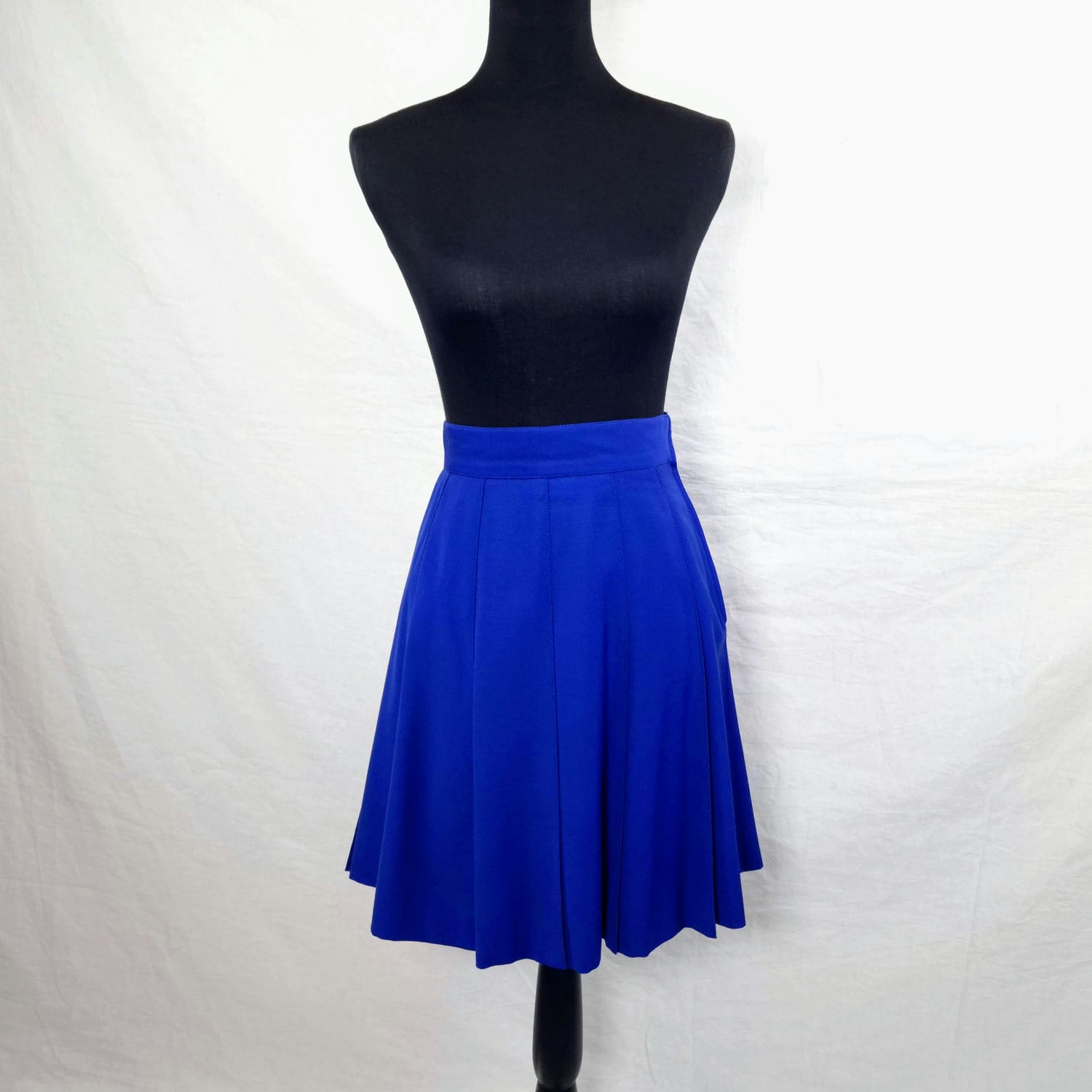 Tailleur blu elegante State of Claude Montana - immagine 7